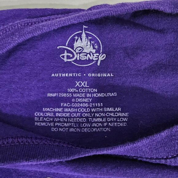 Disney Shes My Foolish Mortal Purple T-Shirt XXL 100% Cotton Authentic Original - Picture 4 of 5
